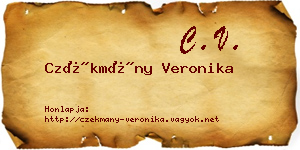 Czékmány Veronika névjegykártya